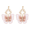 Butterfly Earrings Super Fairy Temperament Alloy Lace Earrings