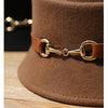 Women's Fashion Belt Metal Buckle Hat