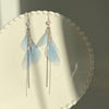 Design Super Fairy Butterfly Dragonfly Wings Long Tassel Earrings