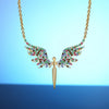 Angel wings pendant necklace