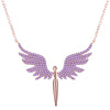 Angel wings pendant necklace