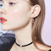 Unique Earring for Women Cute Three Mushroom Shape Sweet Gold Color Drop Earrings New Design Trendy Ear Jewelry