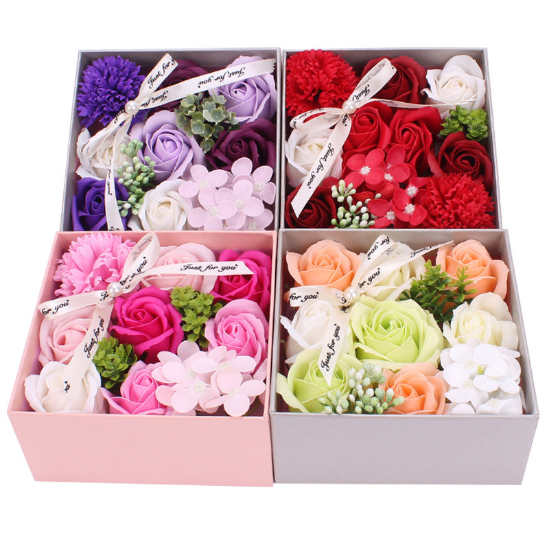 Teacher's Day Gift Creative Gift Soap Flower Gift Box Girlfriends Birthday Gift Simulation Rose Soap Flower For Teacher