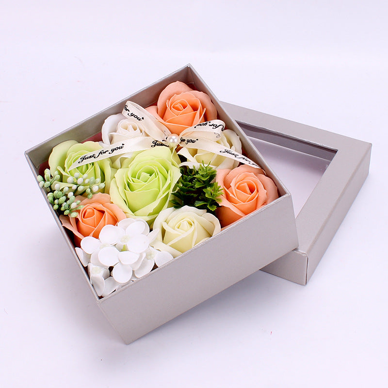 Teacher's Day Gift Creative Gift Soap Flower Gift Box Girlfriends Birthday Gift Simulation Rose Soap Flower For Teacher