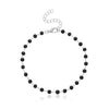 European And American Cross-border Jewelry Fashion Black Glass Beads Anklet Women