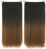 Dyed Gradual Straight Hair Clip Clip, Curtain T-color Hair Extension Piece