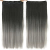 Dyed Gradual Straight Hair Clip Clip, Curtain T-color Hair Extension Piece