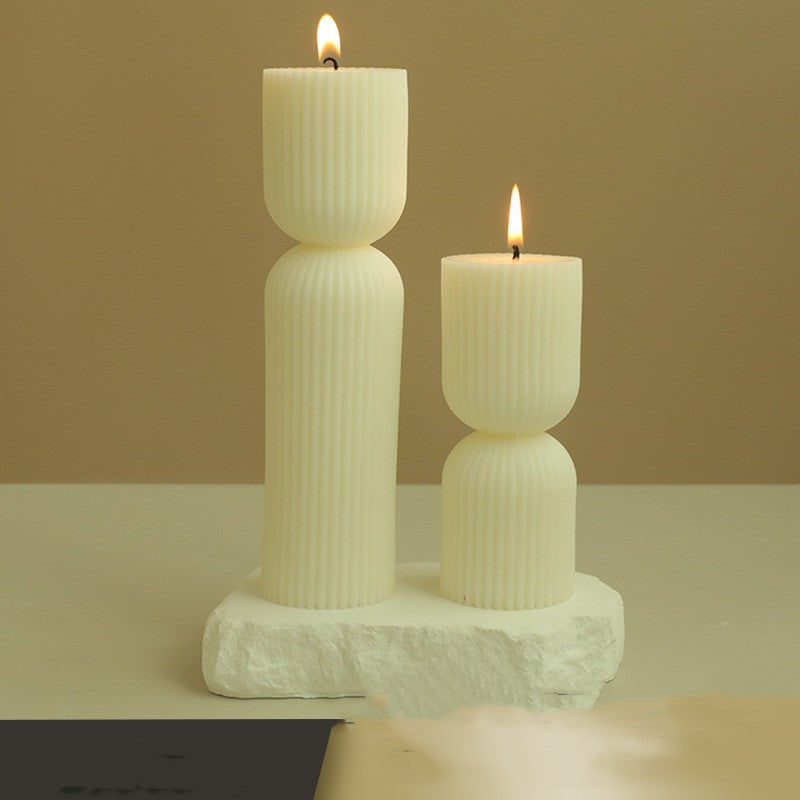 Aromatherapy Candle Handmade Creative Geometric Column