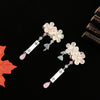 Fairy headwear pair clip everyday headwear fringed flower hair accessories