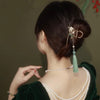 Flower Tassel Clip National Style Fashion