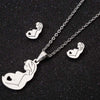 Jewelry Women Cute Angel Pendant Stainless Steel