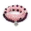 Natural powder crystal amethyst bracelet