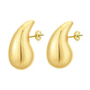 Roman Palace-style Lightweight Teardrop Highlight Earrings