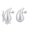 Roman Palace-style Lightweight Teardrop Highlight Earrings