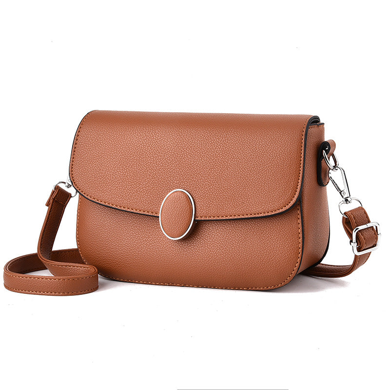 Women's Shoulder Bags Solid Color Small Square Bag Messenger Flap Bag