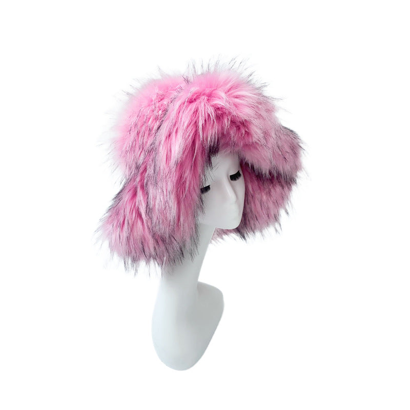 Imitation Raccoon Fur Punk Hat