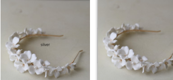 Bridal Simple Ceramic Flower Headband