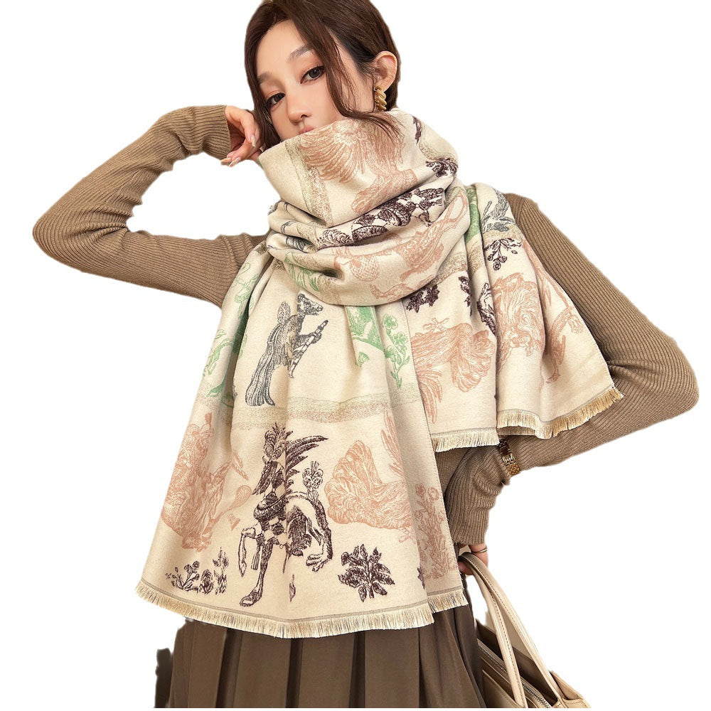 Women's All-match Cold-proof Warm Scarf