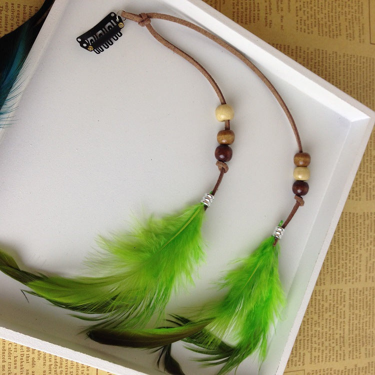 Indian Feather Tassel Hair Piece