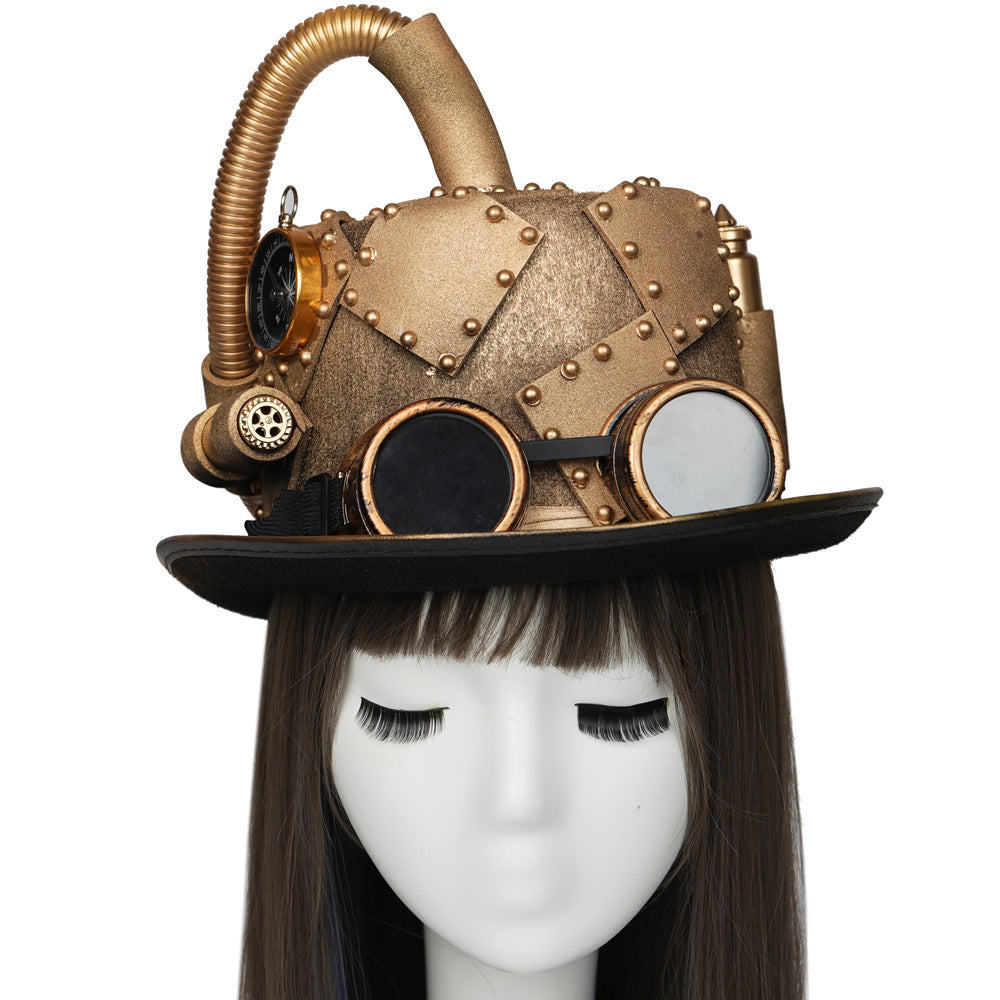 Steampunk Gothic Compass Hat Goggles