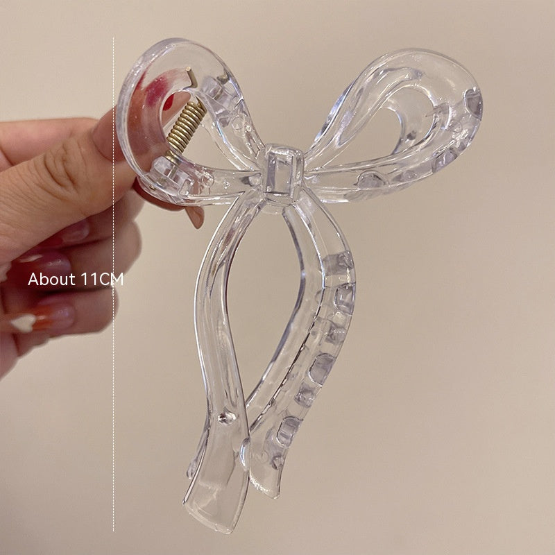 Acrylic Bow Claw Clip