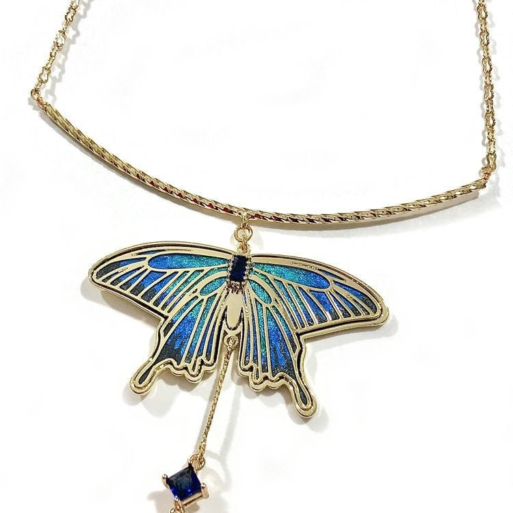 Niche Necklace Design Super Fairy Wings Cold