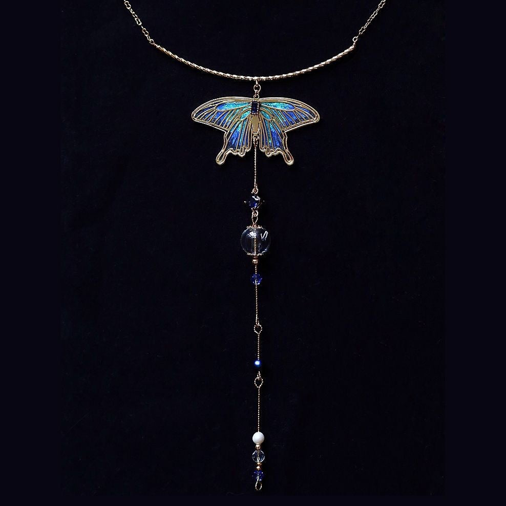 Niche Necklace Design Super Fairy Wings Cold