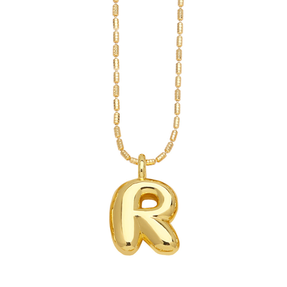 Ornament 26 English Letters Pendant Necklace Minority All-match Gold Plated Hip Hop Clavicle Chain