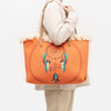 Bohemian Ethnic Style Canvas Bag Commuter Shoulder Bag Niche Design Large Capacity Shopping Bag Women Handbags