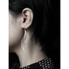 Ripple Design Sense Line Beauty Classical Graceful Earrings Simple High Sense Ornament