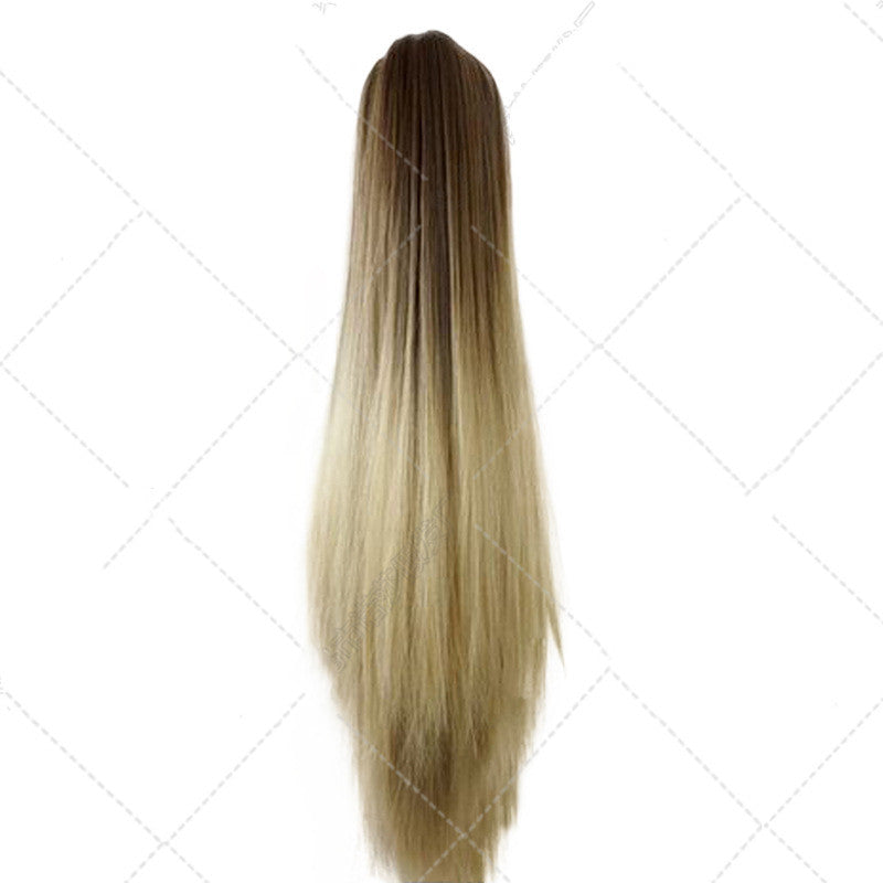 Wig T Color Grip Straight Ponytail Long Straight Hair Extension