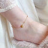 Women's Special-interest Design Titanium Steel 18K Gold Love Anklet