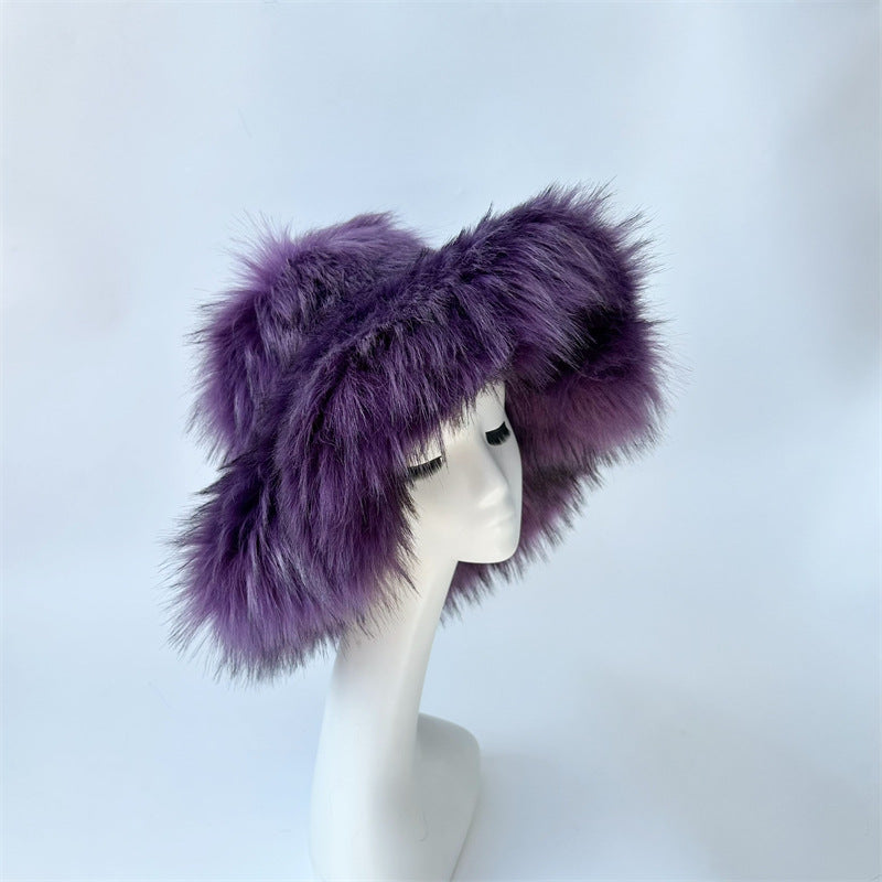 Imitation Raccoon Fur Punk Hat