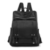 Retro Large Capacity Contrast Color Women's Pu Backpack