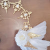 Halo hair ornament gorgeous white angel headdress