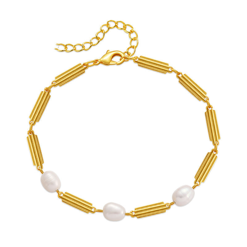 Pearl Grace Bracelet Handmade Elegant Chain