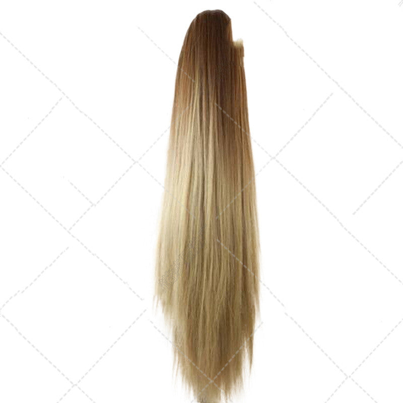 Wig T Color Grip Straight Ponytail Long Straight Hair Extension