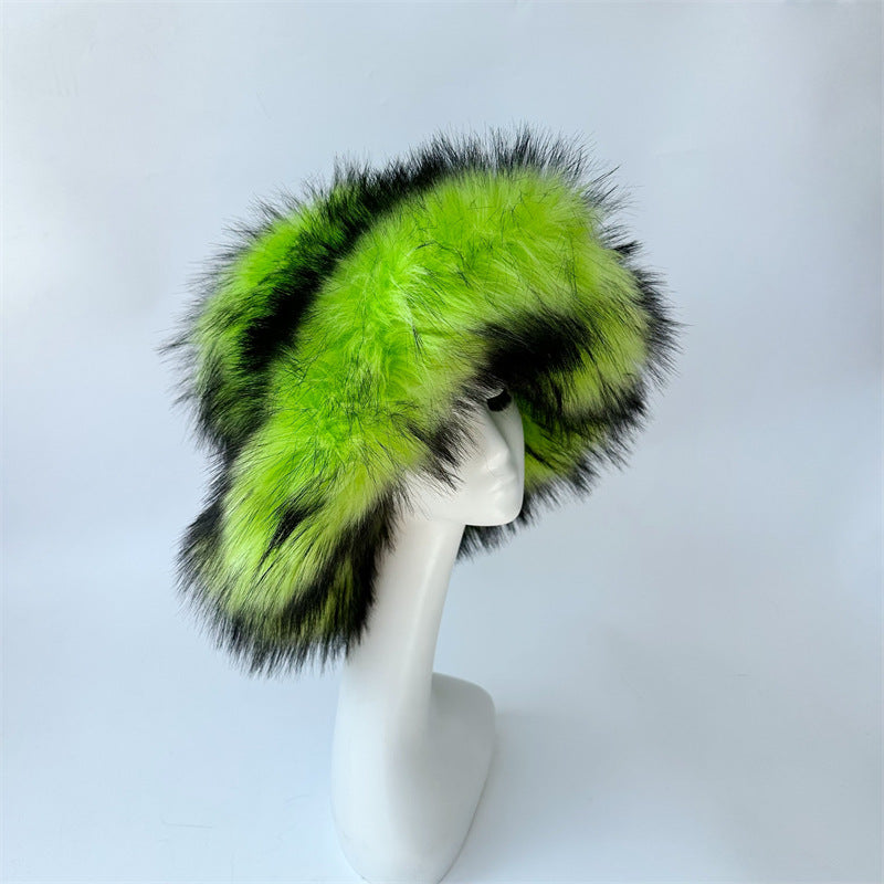 Imitation Raccoon Fur Punk Hat