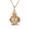 Aromatherapy Zircon Cage Hollow Necklace Essential Oil Diffuser Perfume Box Antique Traditional Han Clothing Accessories