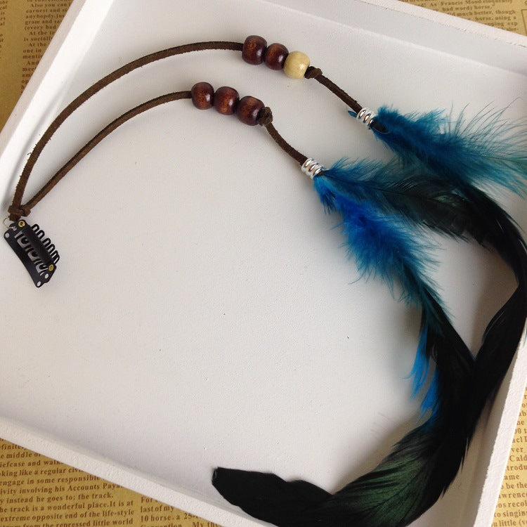 Indian Feather Tassel Hair Piece