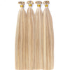 Real human hair seamless flat hair extension