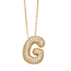 26 English Letter Necklace For Women Inlaid Zircon