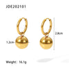 Non-fading Spherical Stainless Steel Earrings