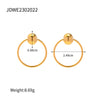 Non-fading Spherical Stainless Steel Earrings