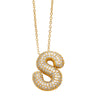 26 English Letter Necklace For Women Inlaid Zircon