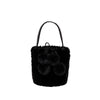 Women's Plush Large Capacity Portable Chain Cross Body Bucket Bag