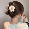 Wool Flower Grip Elegant Barrettes Women's High-end Clip On The Back Of The Head