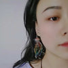 Candy Color Heat Shrinkable Stereo Rainbow Jellyfish Earrings