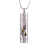 Cylinder Love Aromatherapy Pendant Perfume Essential Oil Stainless Steel Necklace