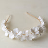 Bridal Simple Ceramic Flower Headband